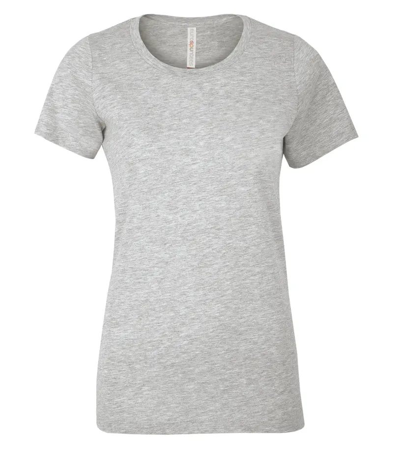 ATC™ EuroSpun® ATC™ EUROSPUN® RING SPUN LADIES' TEE — Athletic Grey