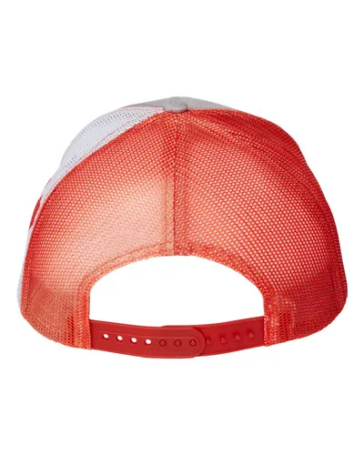 Kati Kati Printed Mesh Trucker Cap in Heather Grey/ Canada Flag, back view