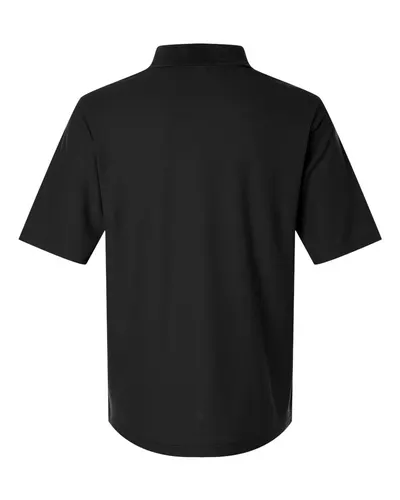 CORE365 CORE365 Men's Tall Resolve CVC Performance Pique Polo in Black, back view