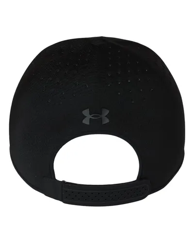 Under Armour Under Armour Blank Stealthform Low Adjustable Cap in Black/ Black, back view