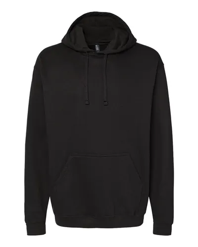 M&O M&O Unisex Pullover Hoodie in Black, front view