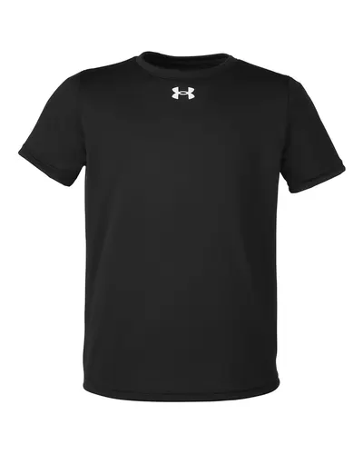 Under Armour Under Armour Youth Tech™ Team T-Shirt in Black/ White, front view