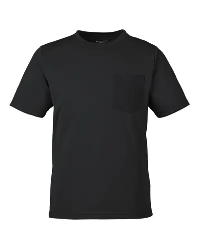 Harriton Harriton Unisex Charge Snag and Soil Protect T-Shirt in Black, front view