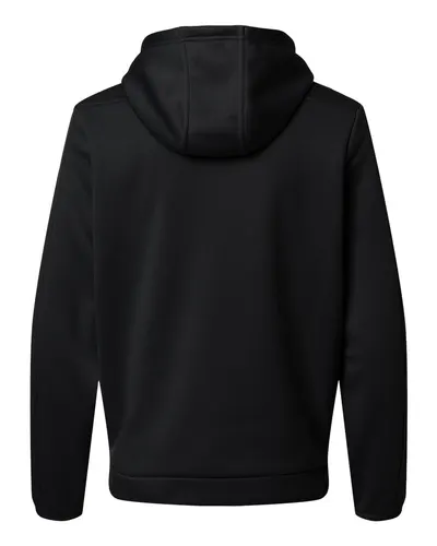 Under Armour Under Armour Men's Armour Fleece Pro Hooded Full-Zip in Black/ White, back view