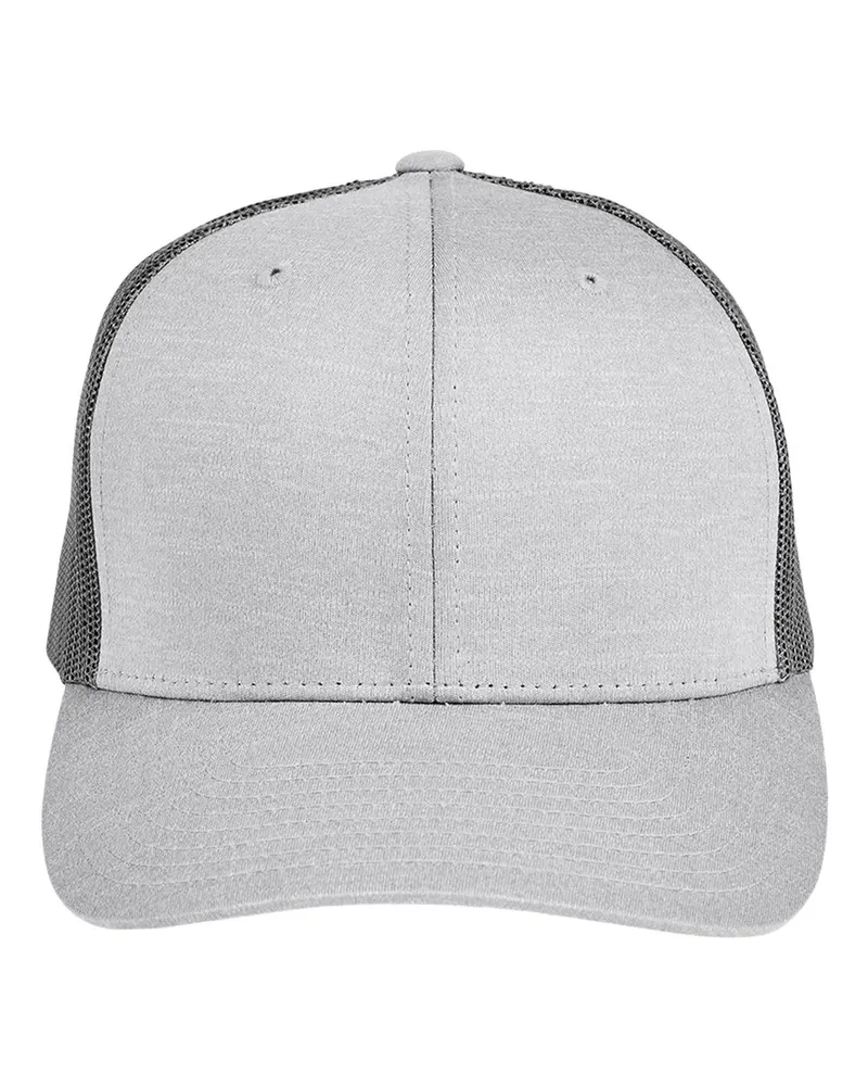 Team 365 Team 365 Zone Performance Trucker Cap by Yupoong — Athletic Heather/ Sport Graphite