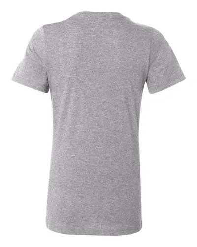BELLA + CANVAS BELLA + CANVAS Women’s Relaxed Fit Heather CVC Tee in Athletic Heather, back view