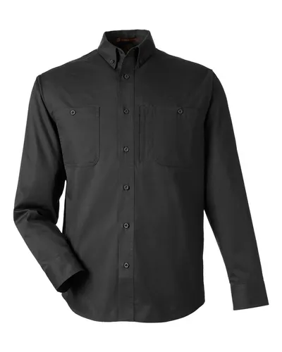 Harriton Harriton Men's Advantage IL Workshirt in Black, front view