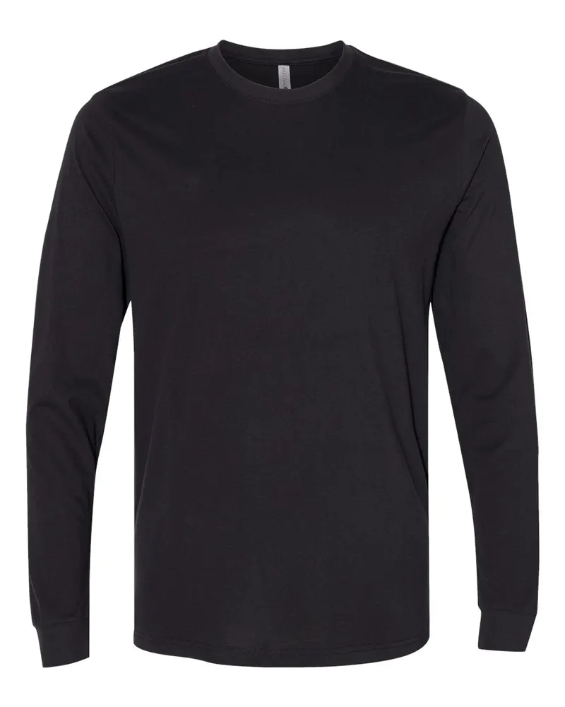 Next Level Next Level Unisex Sueded Long Sleeve Tee — Black