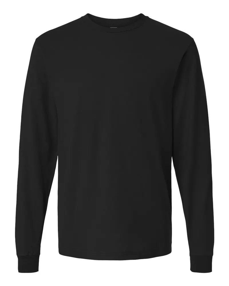 M&O M&O Fine Jersey Long Sleeve T-Shirt — Fine Black