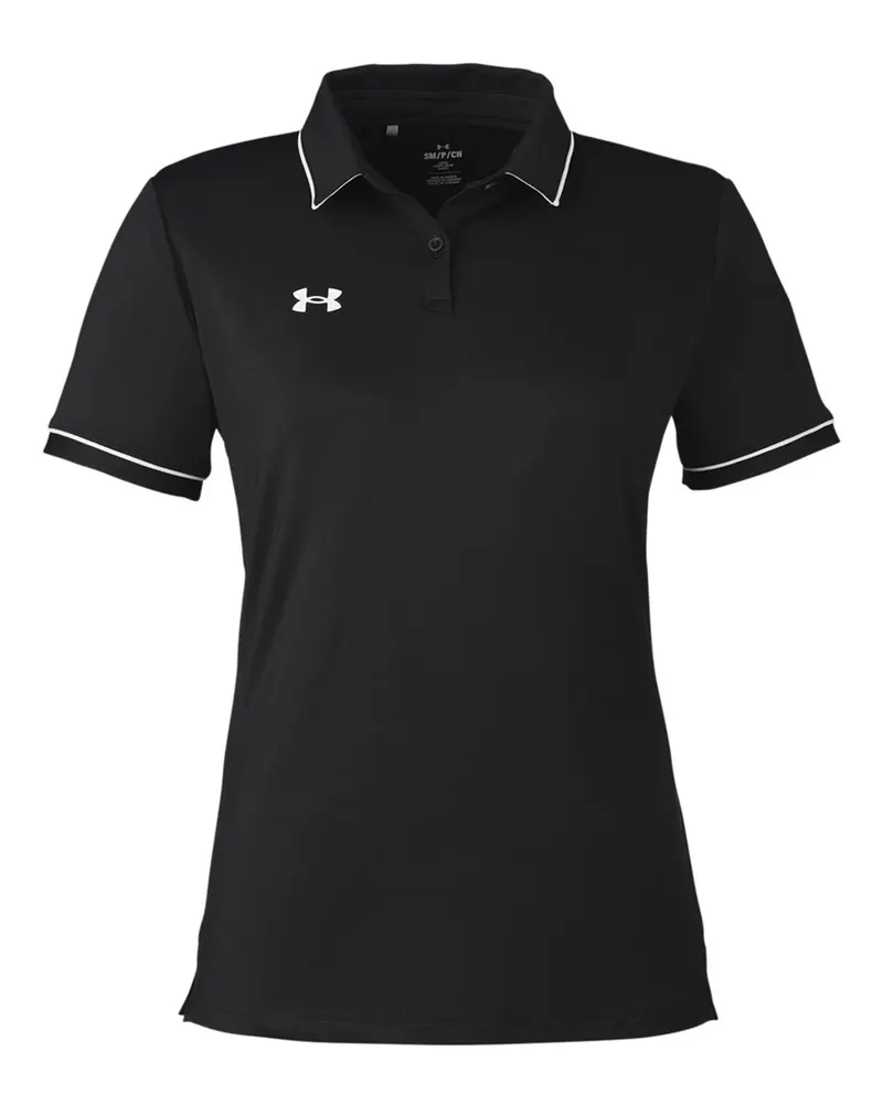 Under Armour Under Armour Women's Tipped Teams Performance Polo — Black/ White