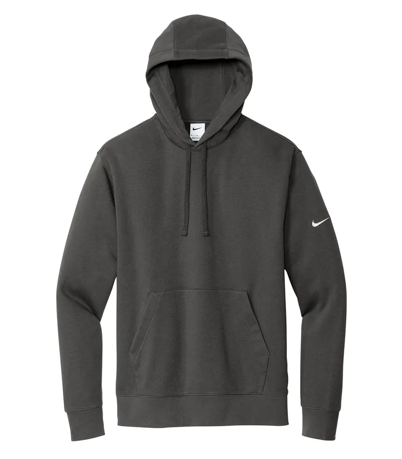 Nike NIKE CLUB FLEECE SLEEVE SWOOSH PULLOVER HOODIE — Anthracite