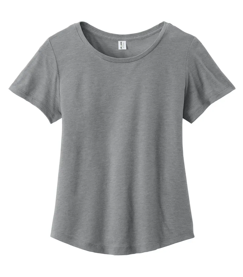 Allmade® ALLMADE® WOMEN'S RELAXED TRI-BLEND SCOOP NECK TEE — Aluminum Grey