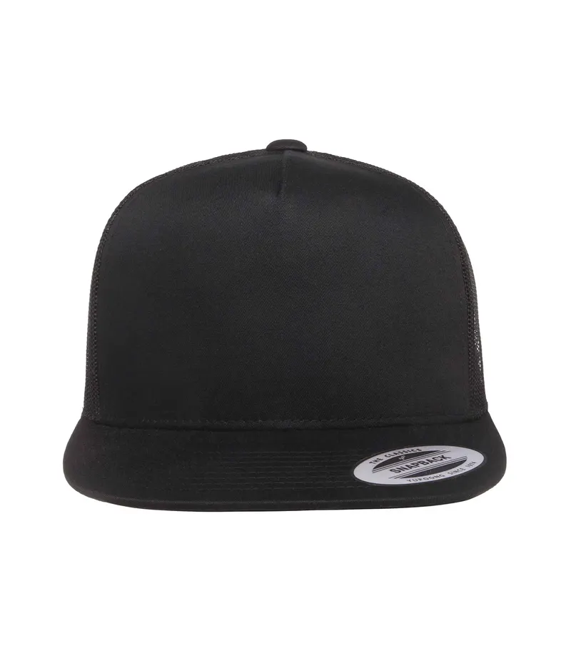 ATC™ YP Classics® ATC™ YP CLASSICS® FIVE-PANEL CLASSIC TRUCKER CAP — Black/Black