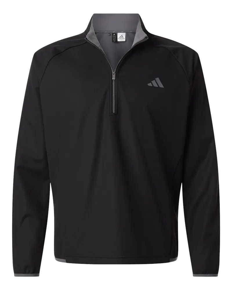 Adidas Adidas Men's Ultimate365 Wind Quarter-Zip Pullover — Black