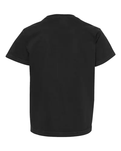 Comfort Colors Comfort Colors Youth Garment-Dyed Heavyweight T-Shirt in Black, back view