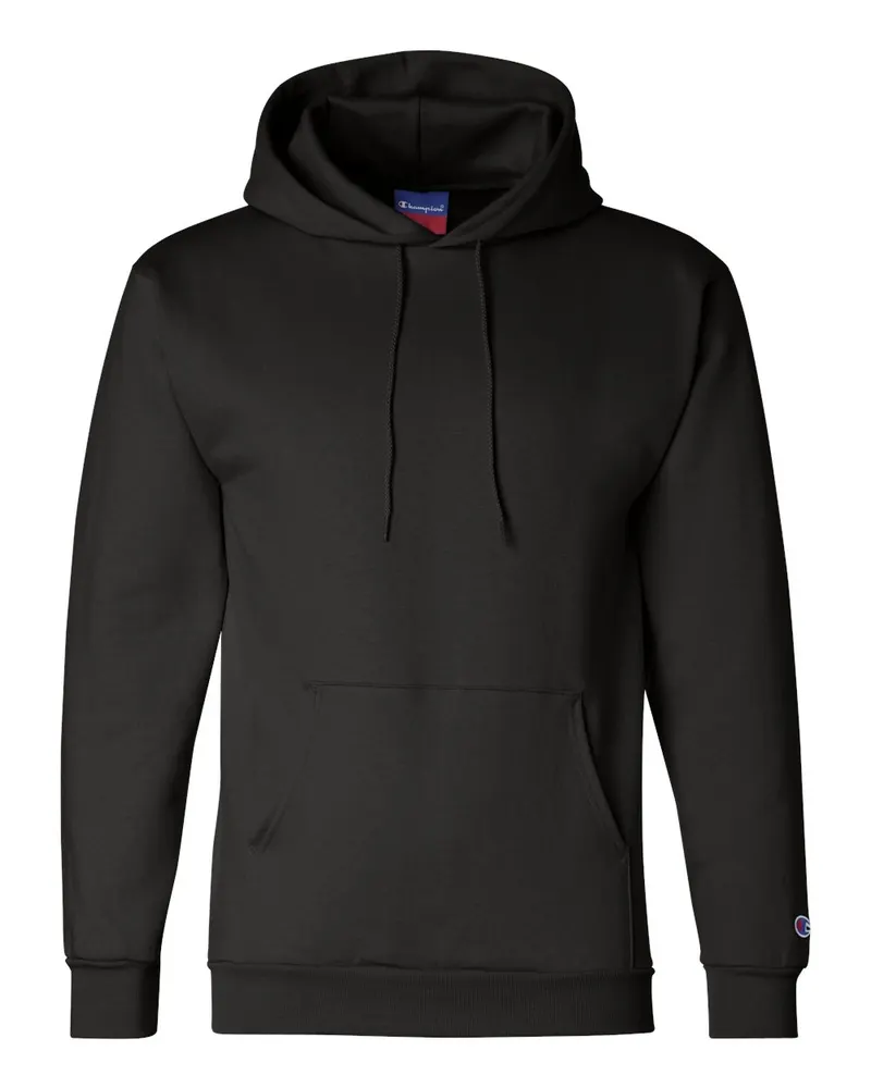 Champion Champion Unisex Powerblend® Hooded Sweatshirt — Black