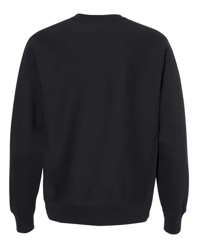 Independent Trading Co. Independent Trading Co. Unisex Legend Premium Heavyweight Cross-Grain Crewneck Sweatshirt in Black, back view