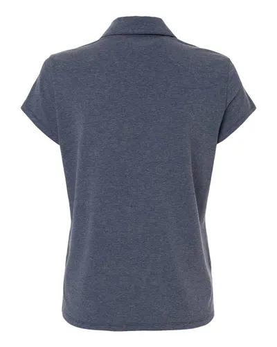 Adidas Adidas Women's Blended Polo in Collegiate Navy Melange, back view