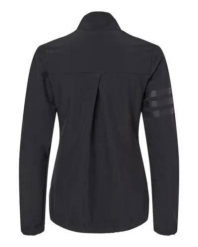 Adidas Adidas Women's Wind Resistant Full-Zip Jacket in Black/ Black, back view