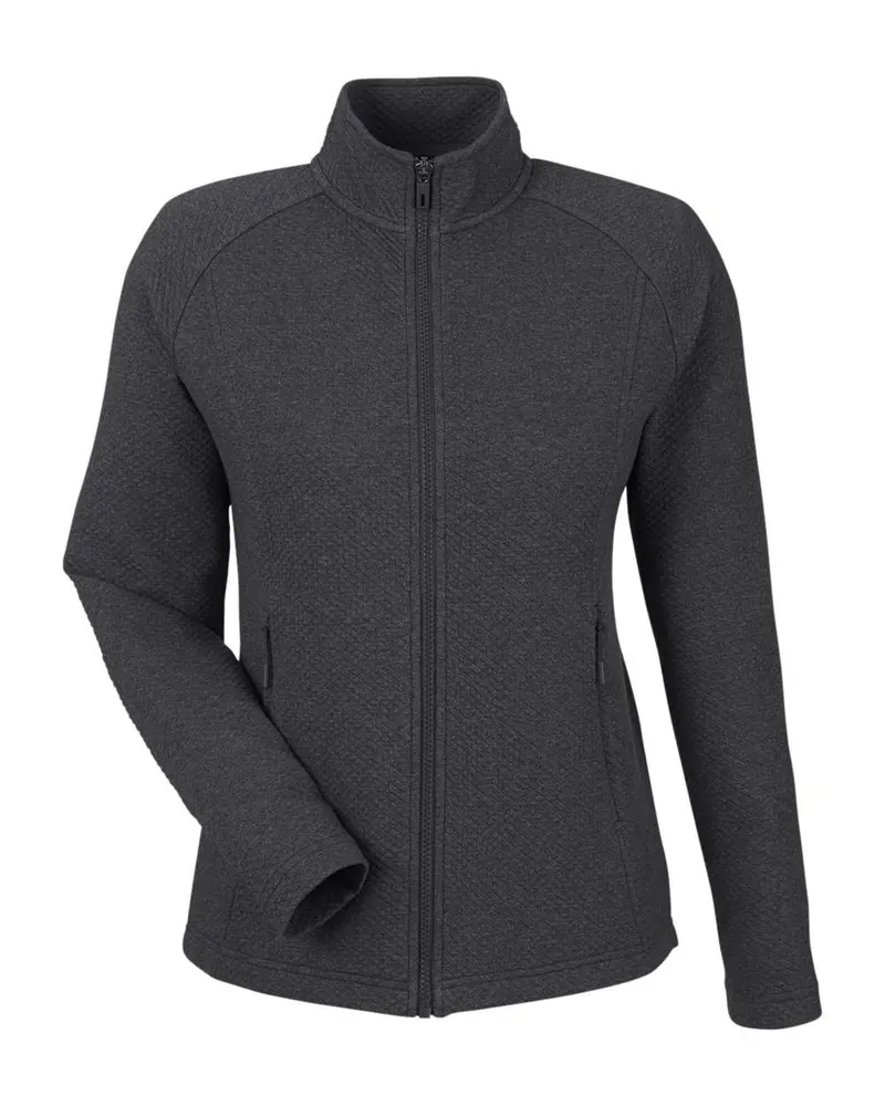 North End North End Women's Spirit Textured Full-Zip — Black Heather