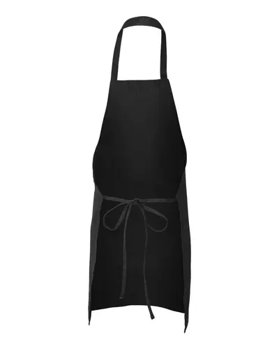 Q-Tees Q-Tees Butcher Apron in Black, back view
