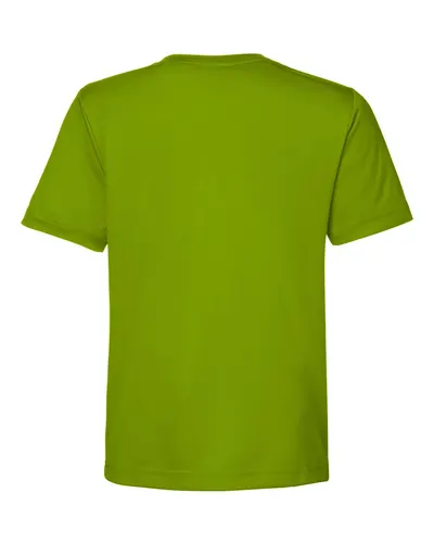 CORE365 CORE365 Youth Capital Performance T-Shirt in Acid Green, back view