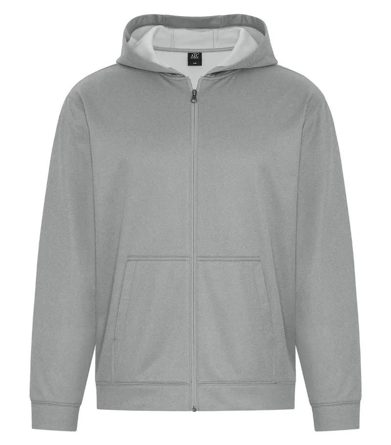 ATC Essential® ATC ESSENTIAL® PERFORMANCE FULL ZIP HOODIE — Athletic Grey