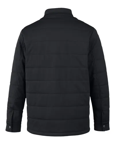 Harriton Harriton Unisex Guardian Soft Shell Chore Coat in Black, back view
