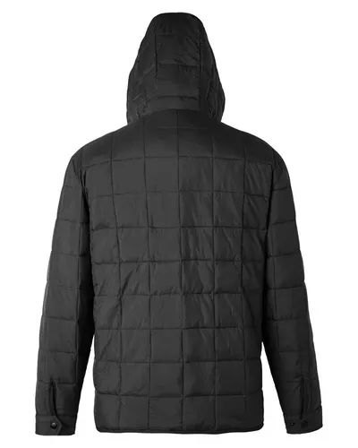 North End North End Unisex Aura Packable Anorak in Black, back view