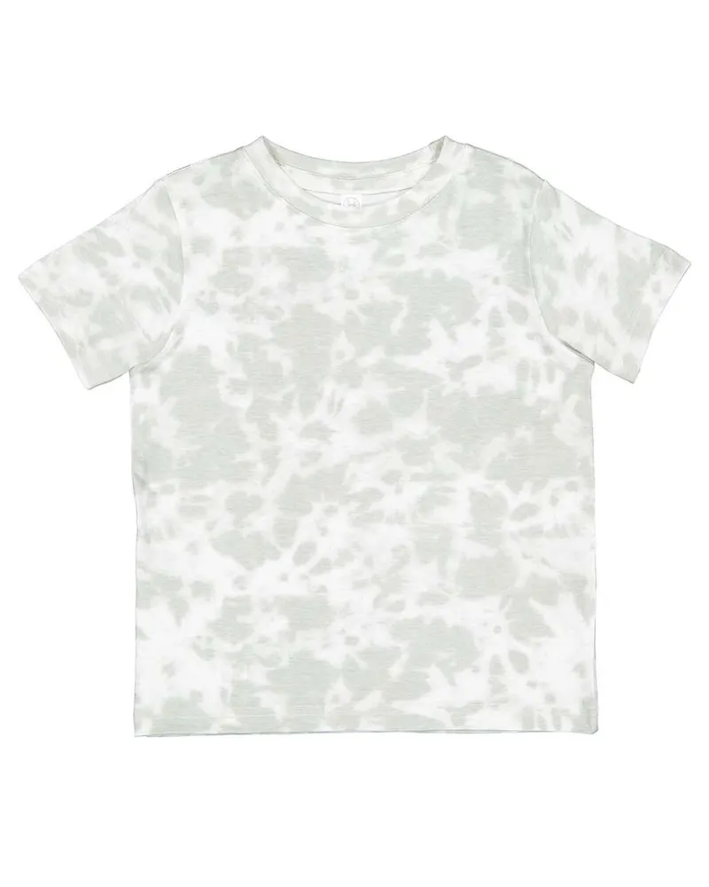 Rabbit Skins Rabbit Skins Toddler Fine Jersey Tee - Extended Colors — Haze Tie Dye