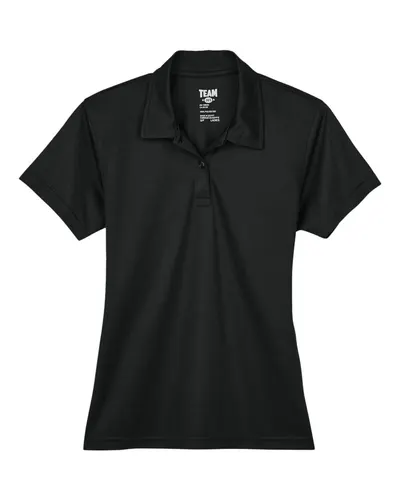 Team 365 Team 365 Women's Command Snag Protection Polo in Black, front view