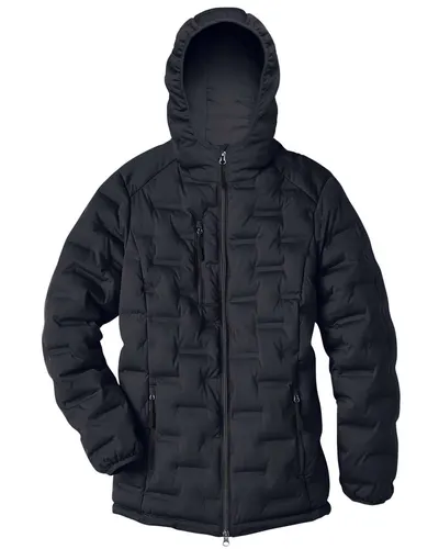 North End North End Women's UTK SubDown Loft Puffer Jacket in Black/ Carbon, front view