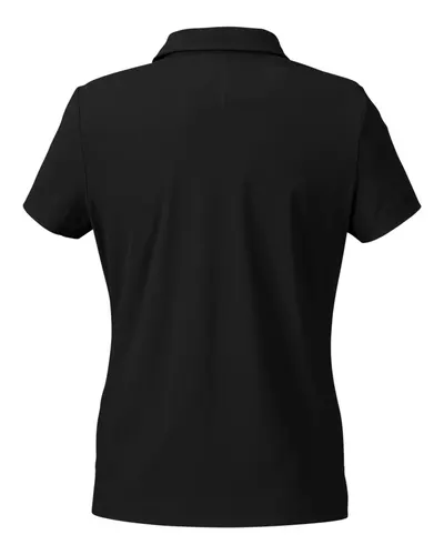 Devon & Jones Devon & Jones Women's CrownLux Performance® Windsor Welded Polo in Black, back view