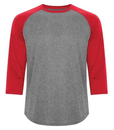Charcoal Heather/True Red