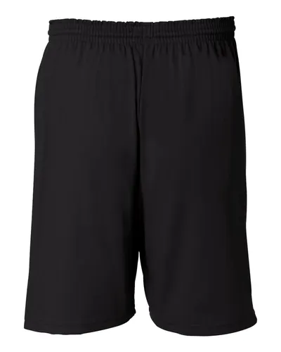 Champion Champion Unisex Cotton Gym Shorts in Black, back view