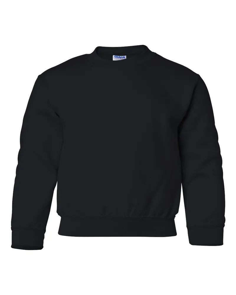 Gildan Gildan Youth Heavy Blend™ Crewneck Sweatshirt — Black