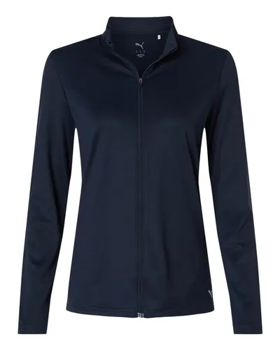 Puma Golf Puma Golf Women's Icon 2.0 Full-Zip in Deep Navy, front view