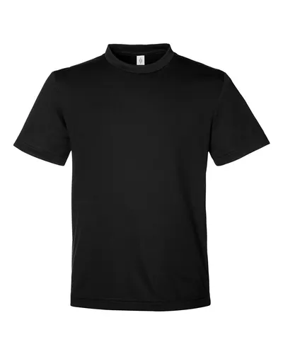 Team 365 Team 365 Youth Zone Performance Mesh T-Shirt in Black, front view