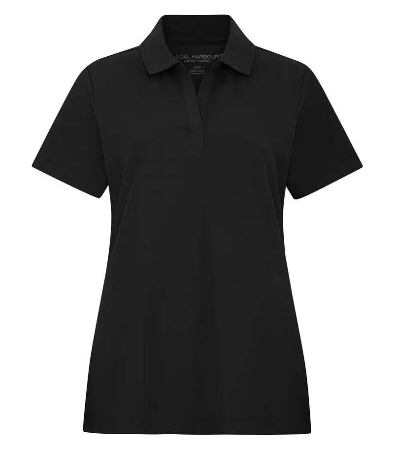 Coal Harbour® COAL HARBOUR® EVERYDAY CVC LADIES’ POLO — Black