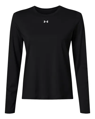 Under Armour Under Armour Women's Team Vanish Long Sleeve T-Shirt in Black/ White, front view
