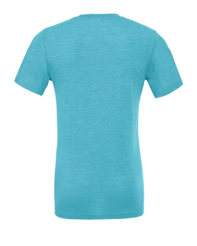 BELLA + CANVAS BELLA + CANVAS Triblend Tee in Aqua Triblend, back view