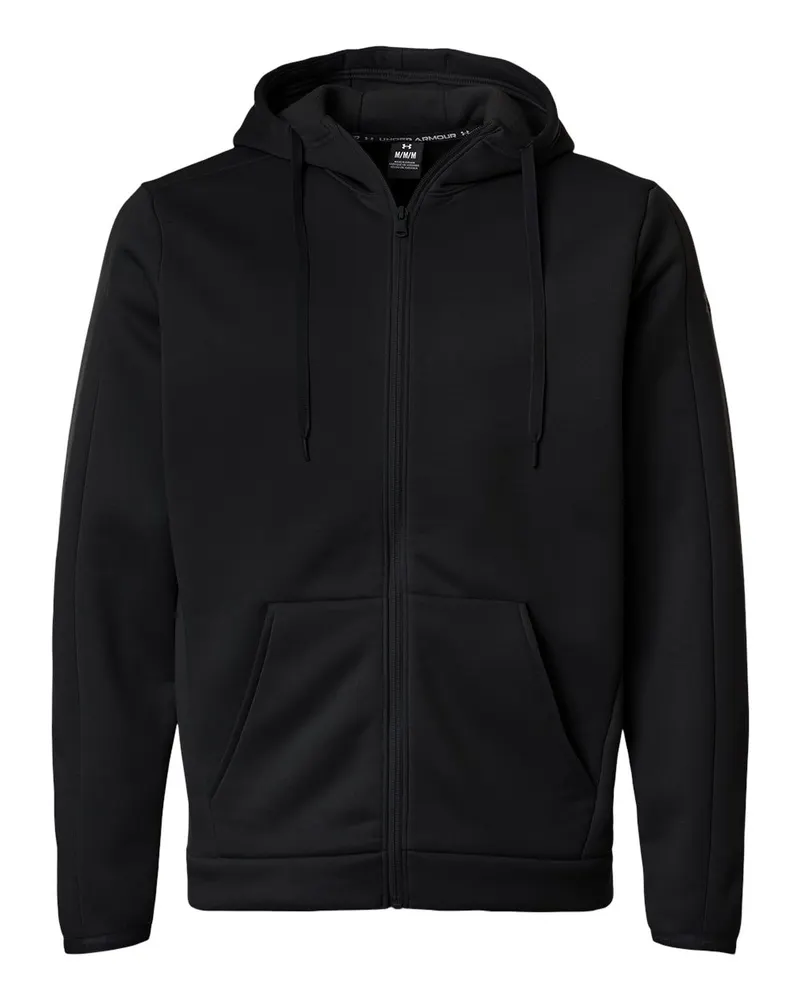 Under Armour Under Armour Men's Armour Fleece Pro Hooded Full-Zip — Black/ White