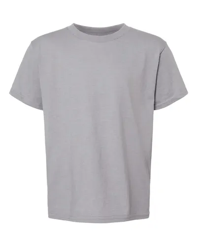 Gildan Gildan Youth Softstyle® CVC T-Shirt in Cement, front view