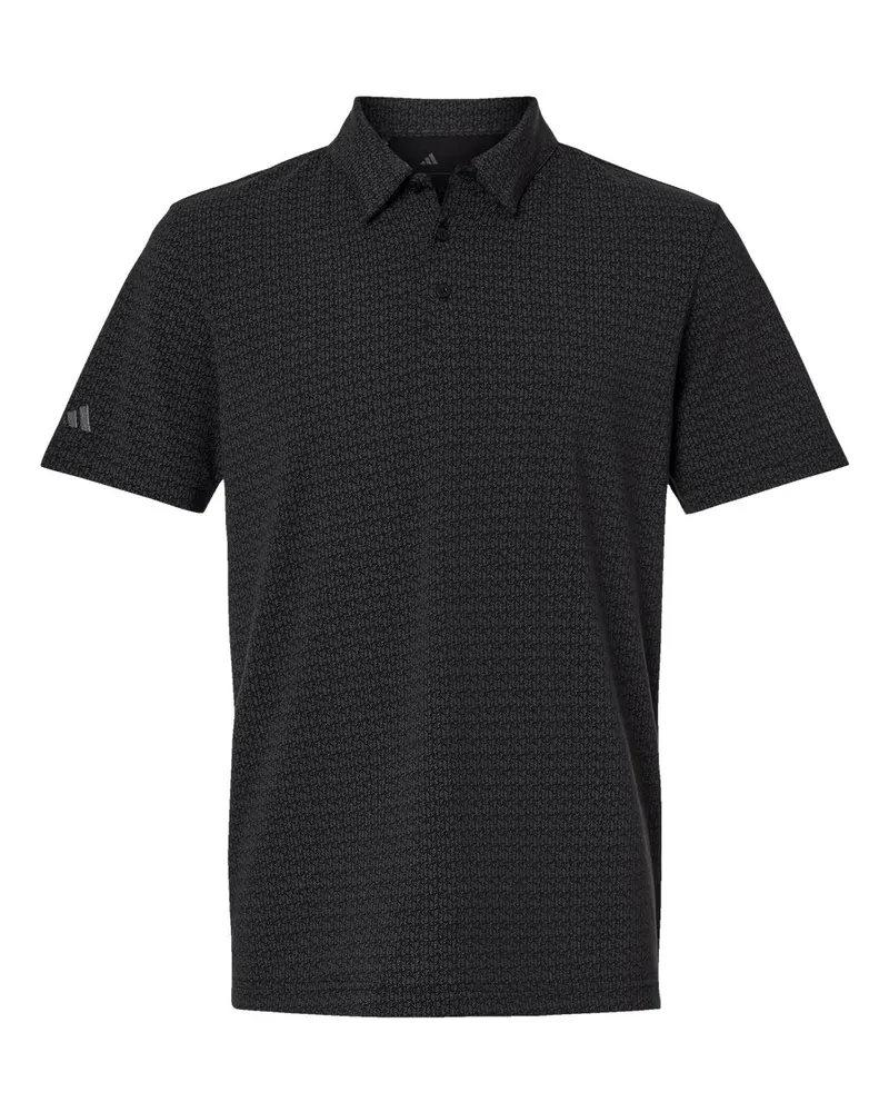 Adidas Adidas Men's Blended Printed Polo — Black