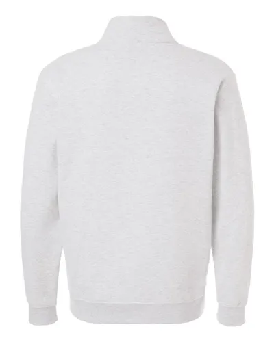 Gildan Gildan Unisex Heavy Blend™ Quarter-Zip Sweatshirt in Ash, back view
