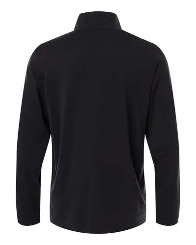 North End North End Men's JAQ Stretch Performance Quarter-Zip in Black/ Carbon, back view