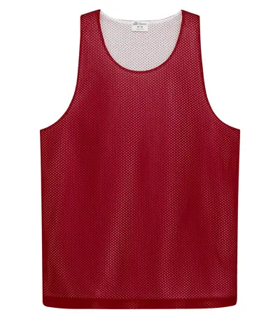 Deep Red/White