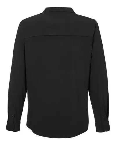 CORE365 CORE365 Women's Ultra UVP® Marina Shirt in Black, back view