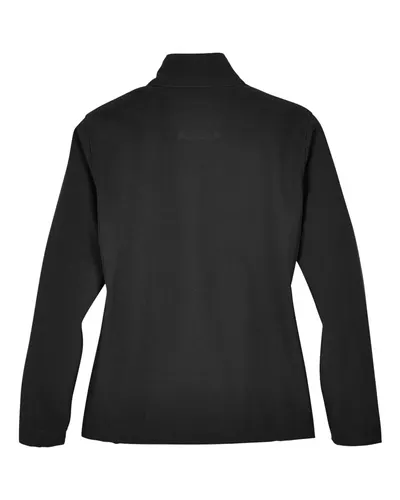 Team 365 Team 365 Women's Leader Soft Shell Jacket in Black, back view
