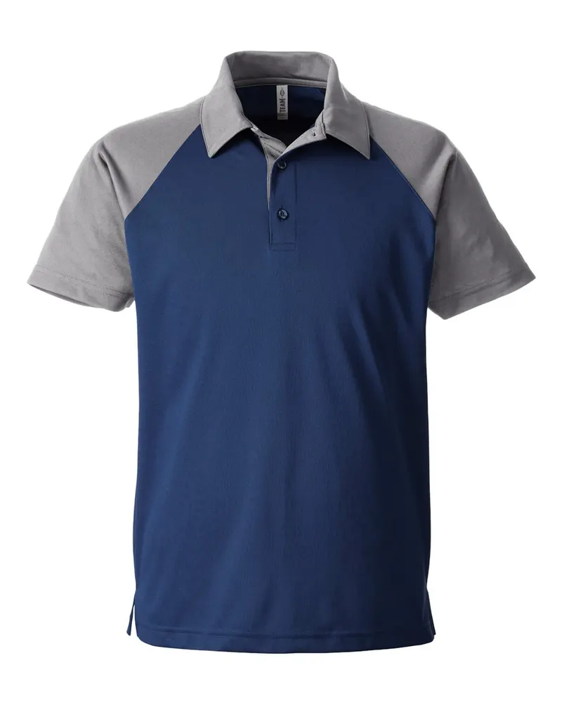 Team 365 Team 365 Men's Command Snag-Protection Colorblock Polo — Sport Dark Navy/ Sport Graphite